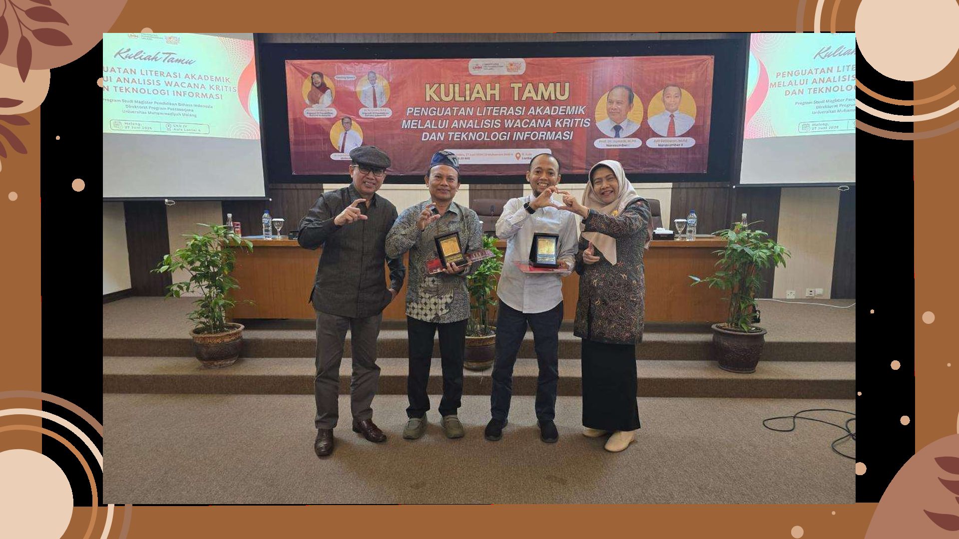 Kuliah Tamu dalam rangkaian pelaksanaan IA S-3 PBI ULM dengan Universitas Muhammadiyah Malang